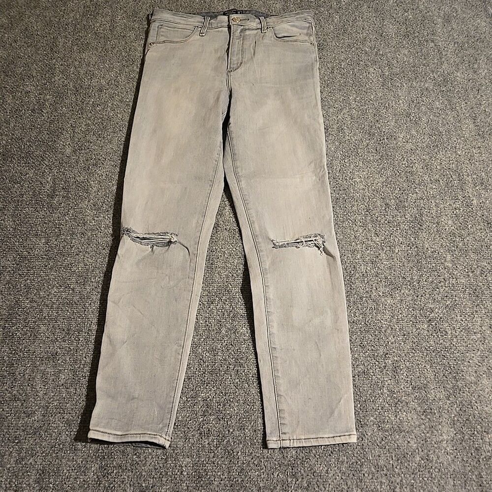 Abercrombie & Fitch Jeans Womens 30/10R Gray Distressed Simone High Rise Ankle